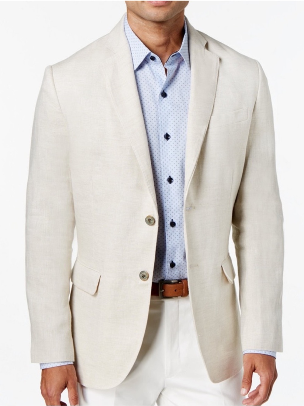 Tasso Elba Men’s 100% Linen Blazer Size XL